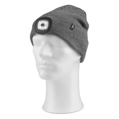 Čepice CXS Tynan s LED světlem, šedá