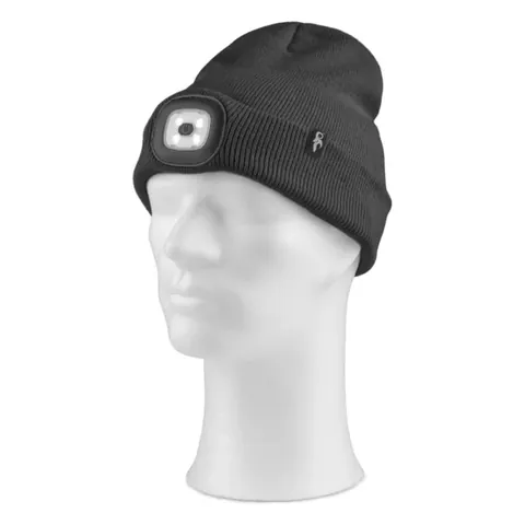 Čepice CXS Tynan s LED světlem, černá