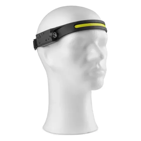 Čelovka CXS XPE LED / COB LED se svítícím LED páskem