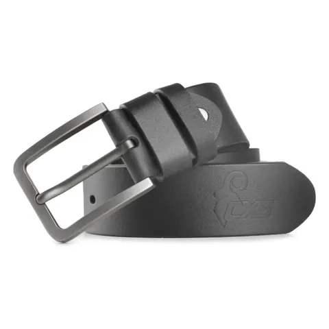 Opasek CXS TANO, 4 cm, 130 cm, kožený, nastavitelná spona, černá