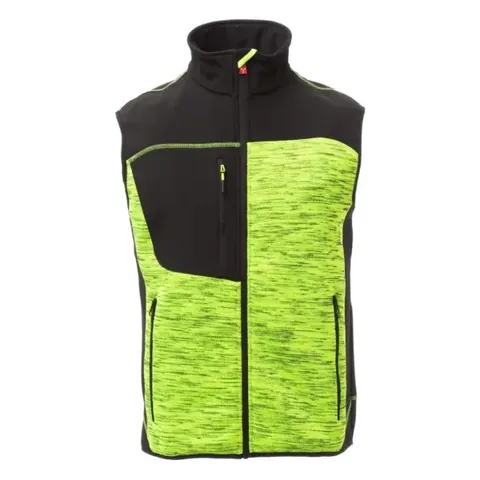 Softshellová bunda PAYPER TOUR, žlutá fluo/černá