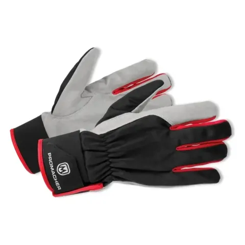 Rukavice BENNON CARPOS VELCRO, šedá/červená